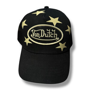 Von Dutch Black Gold Star Trucker Hat